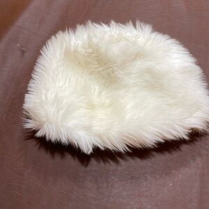 Fur white hat